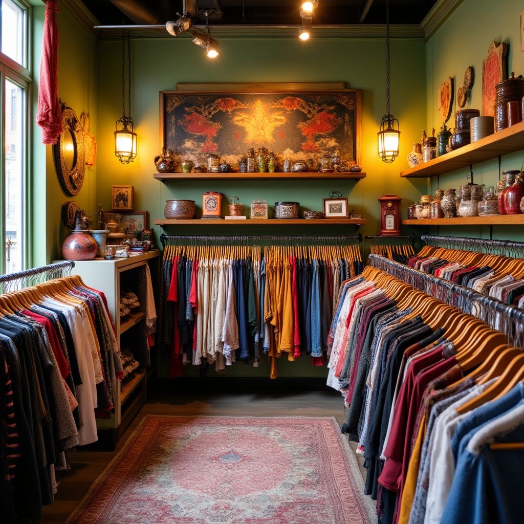 Intérieur boutique vintage