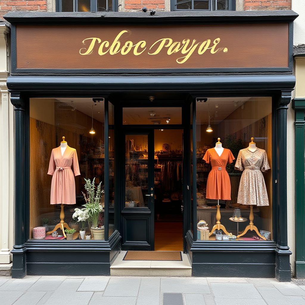 Façade boutique vintage